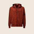 Sweat zippé CP Company — Terracotta