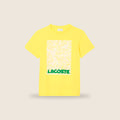 Tee-shirt Lacoste — Jaune logo