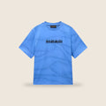 Tee-shirt Napapijri — Bleu azur imprimé