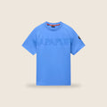 Tee-shirt Napapijri — Bleu ciel logo